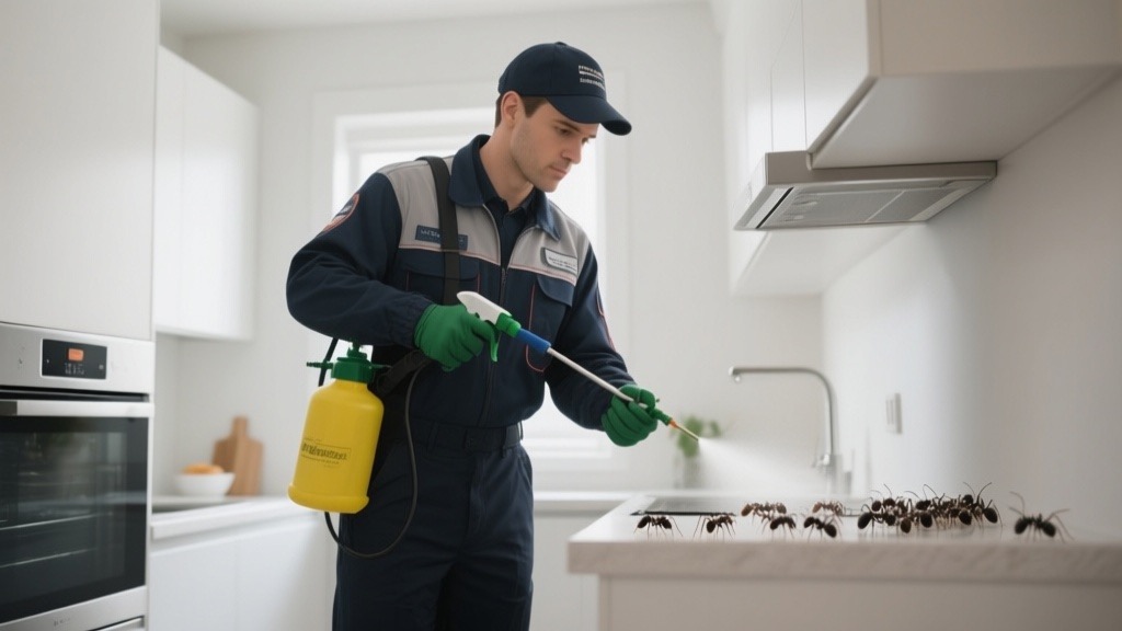 Pest control detail work in Hendersonville
